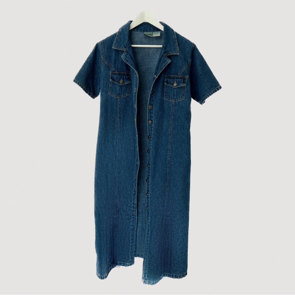 Denim overpiece dress
